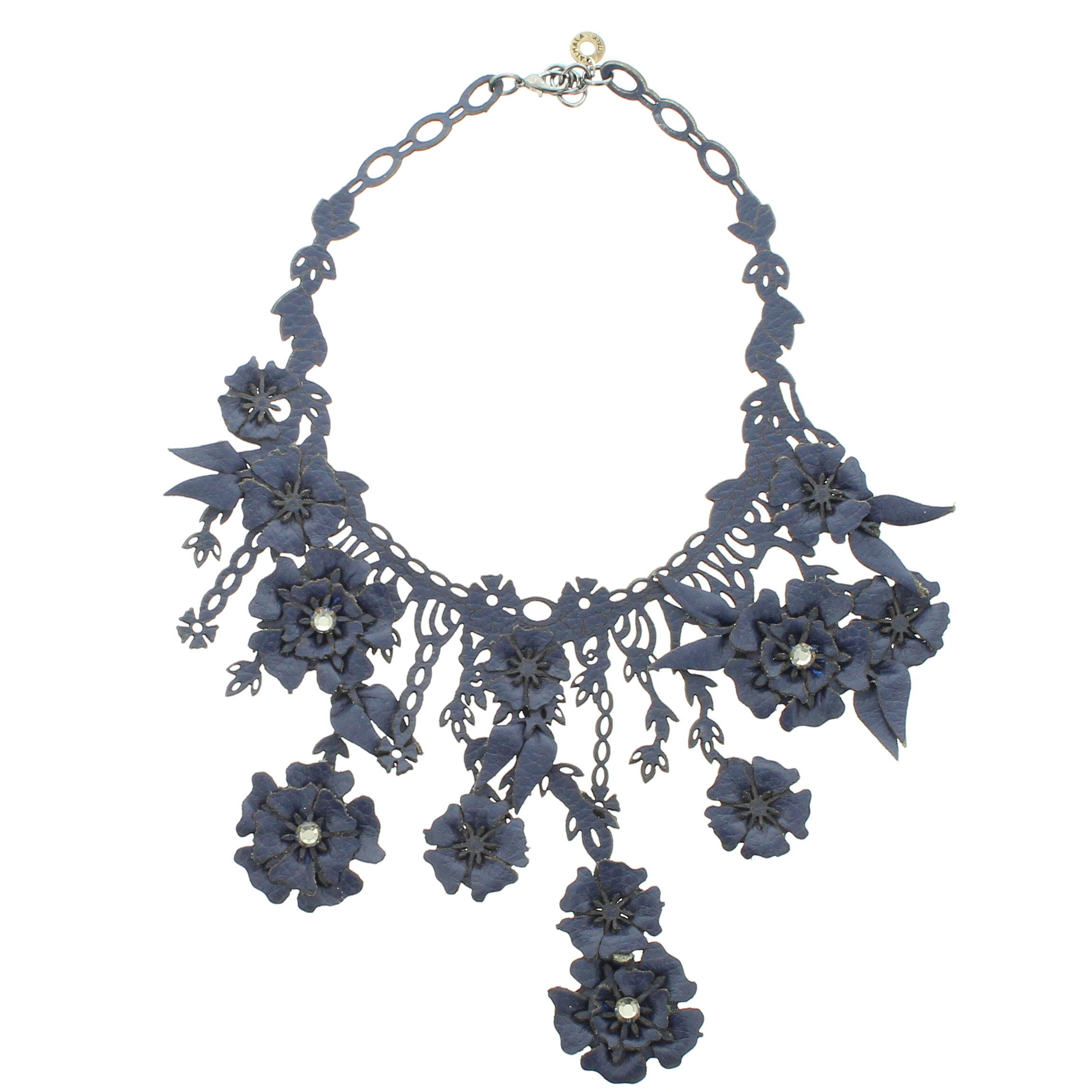 Almala - Leaves Necklace Blue - Image 1