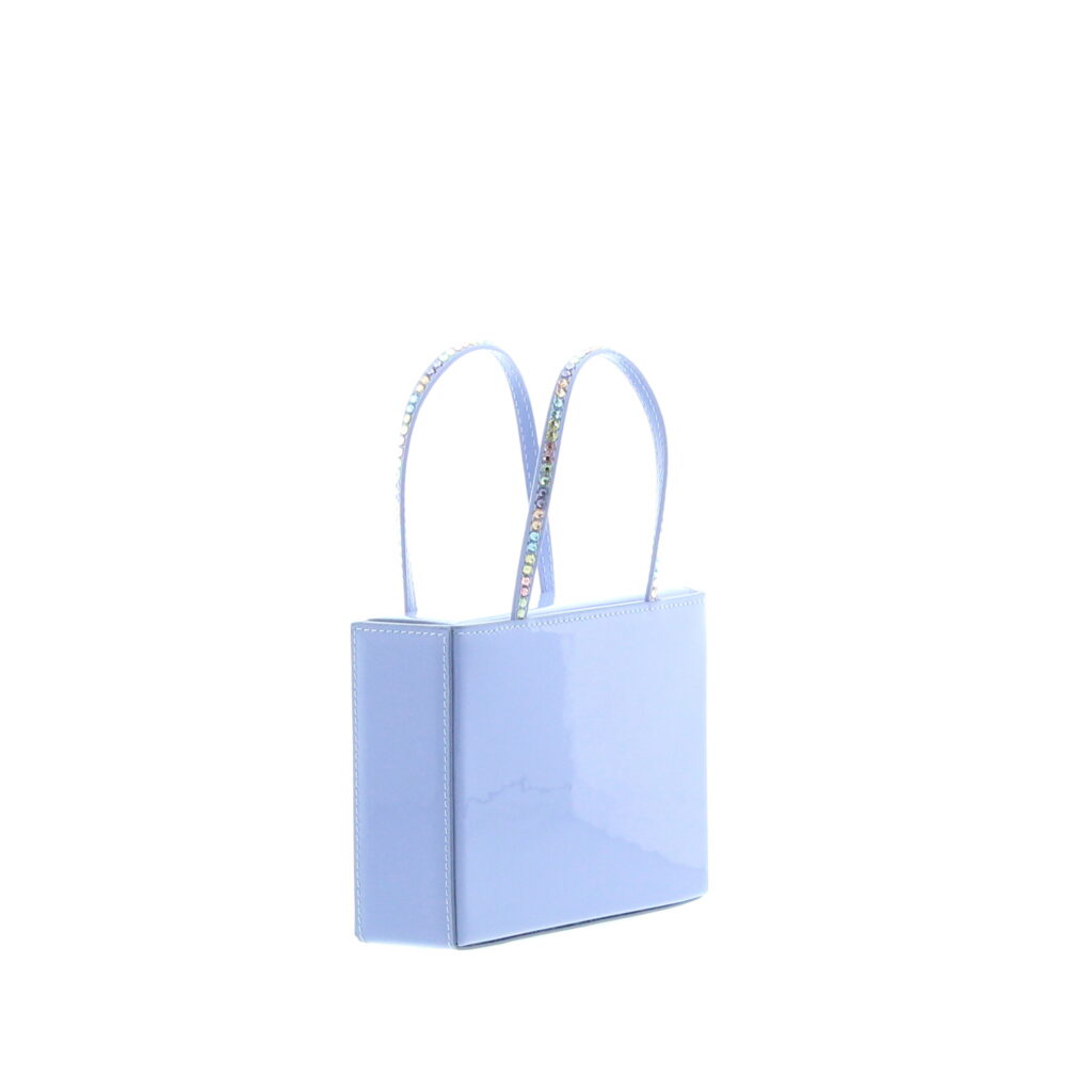Amina Muaddi - Amini Gilda - Patent Dust Blue