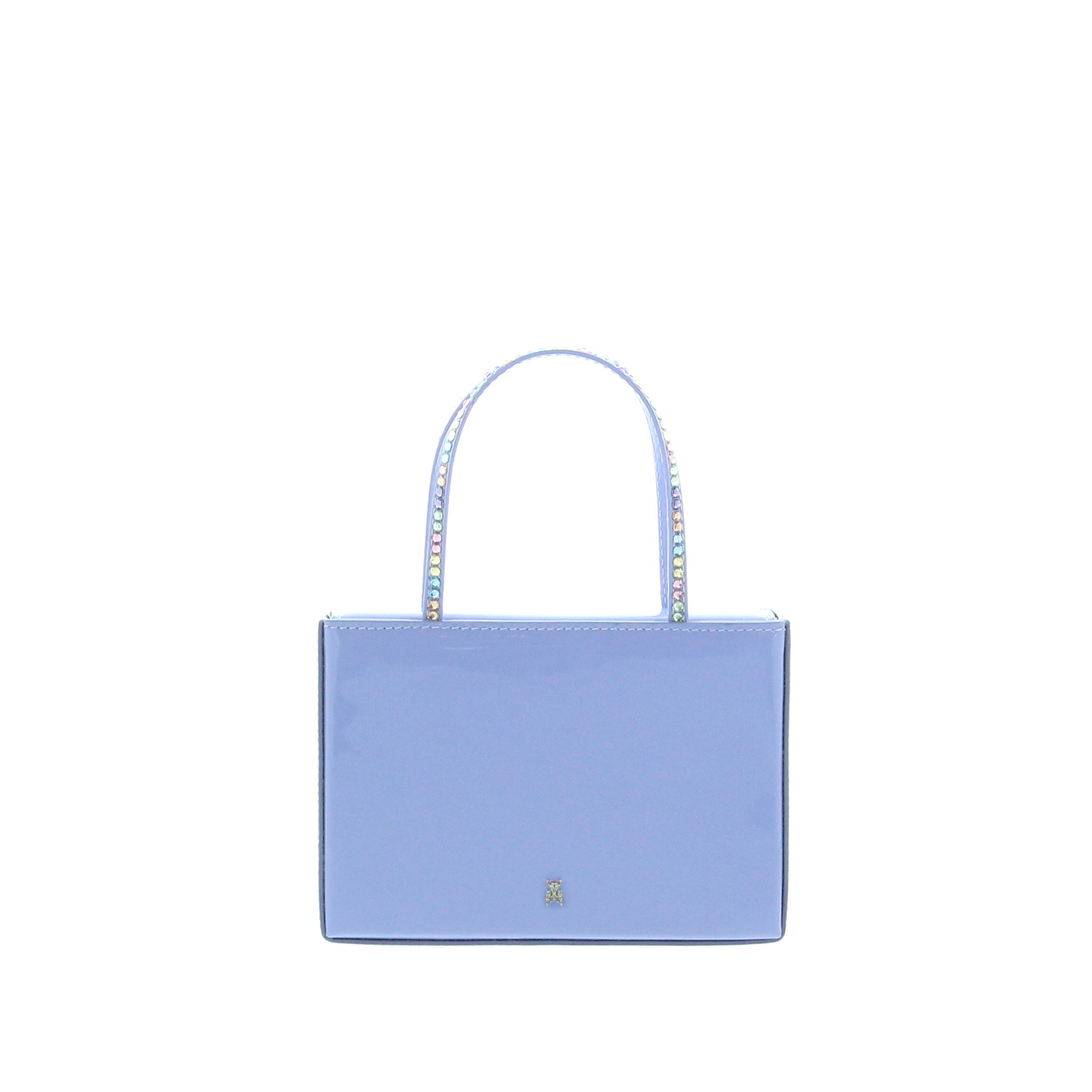 Amina Muaddi - Amini Gilda - Patent Dust Blue - Image 4