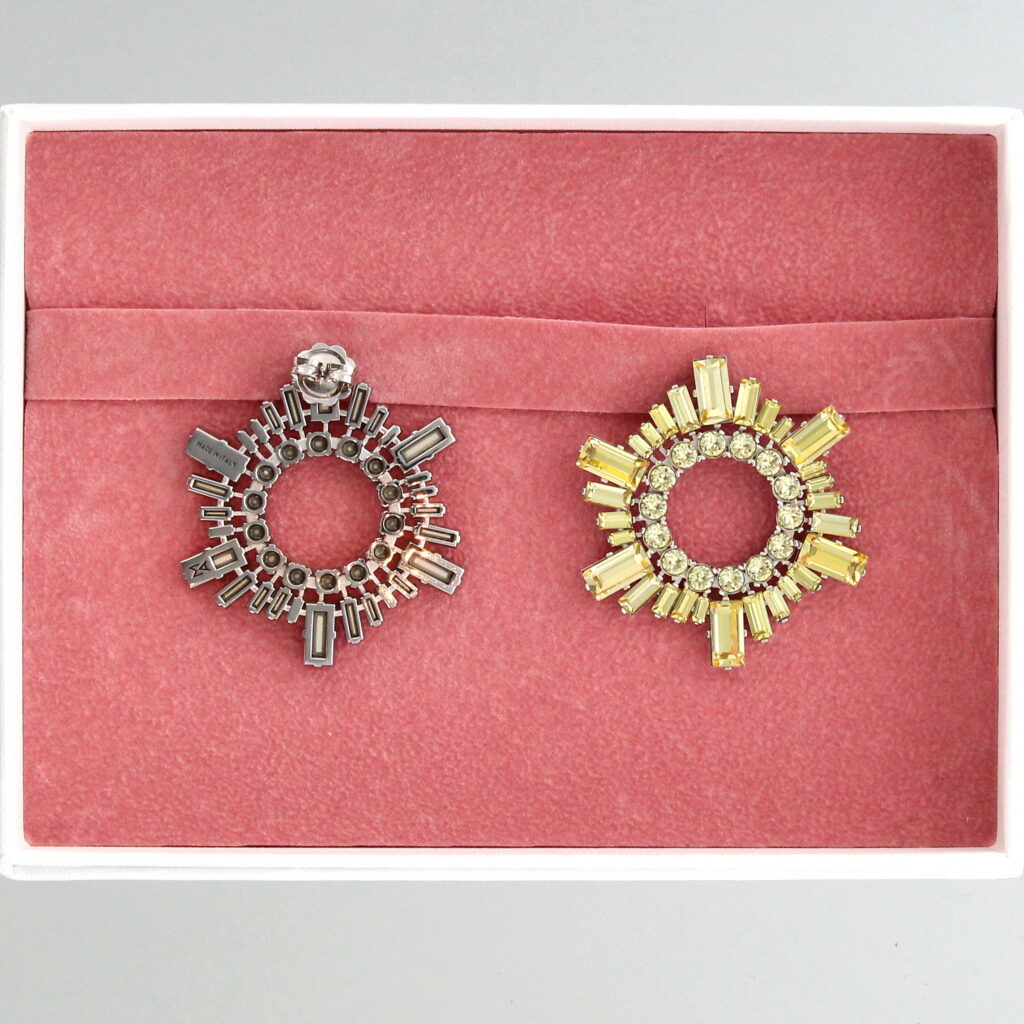 Amina Muaddi - Mini Begum Earrings - Jonquil