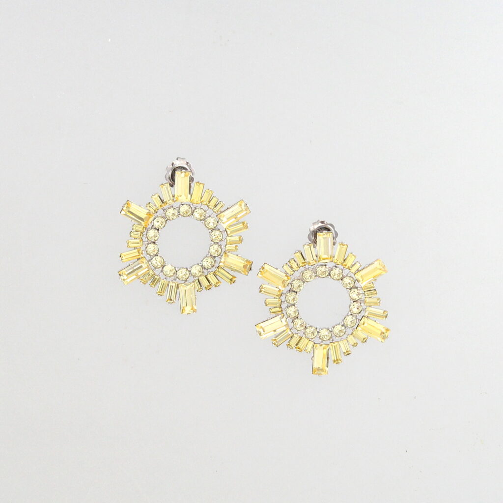 Amina Muaddi - Mini Begum Earrings - Jonquil