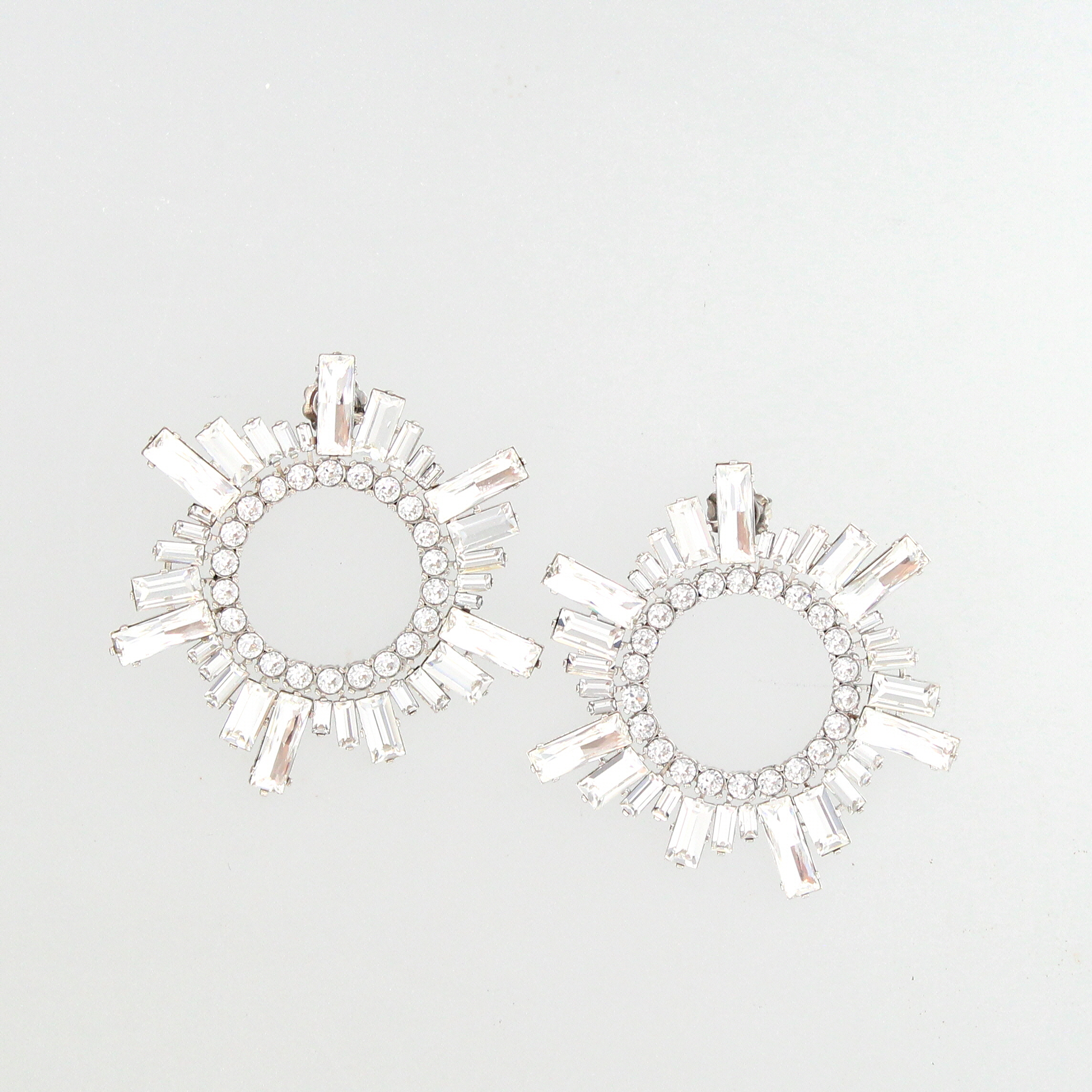 Amina Muaddi - Begum Earrings White - Image 2