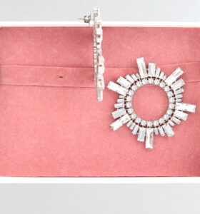 Amina Muaddi - Begum Earrings White - Image 5