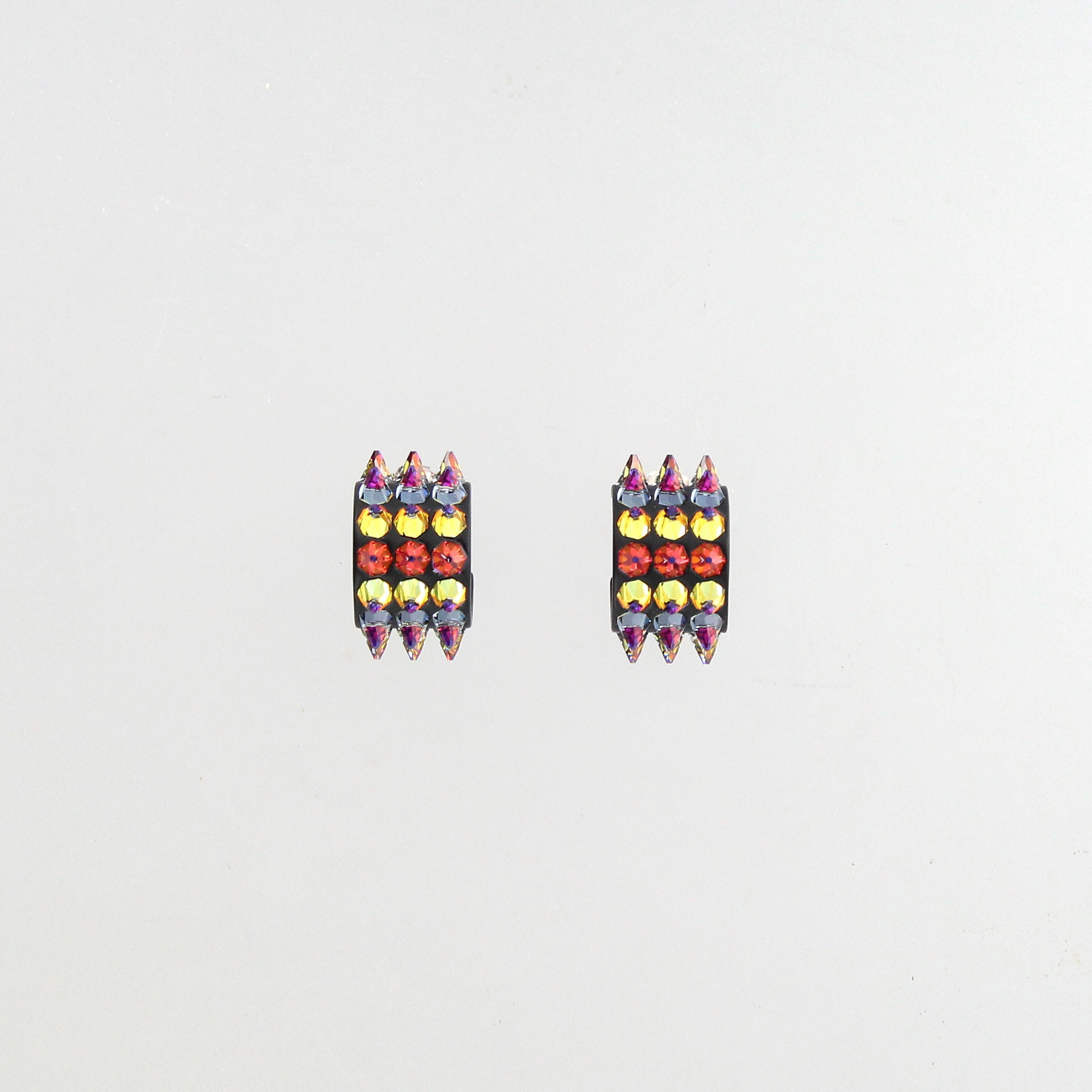 Amina Muaddi - Karma Hoop Earrings Volcano - Image 2
