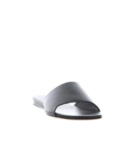 Amina Muaddi - Bianca Flat - Black - Image 3