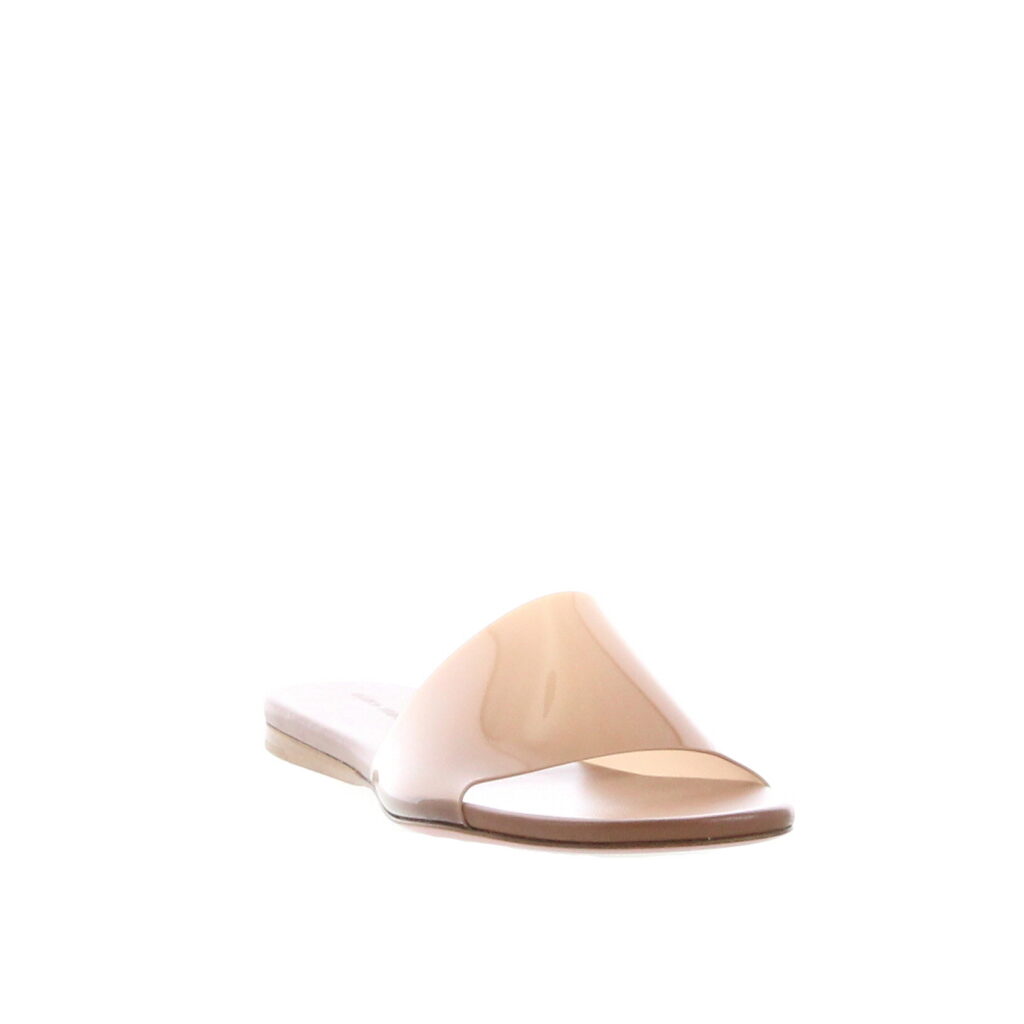 Amina Muaddi - Bianca Flat - Latte