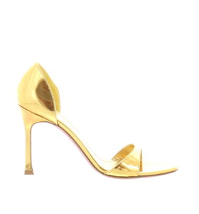 Amina Muaddi - Agnese Sandal - Gold - Image 1