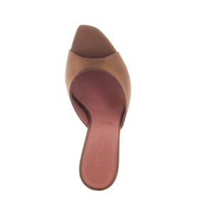 Amina Muaddi - Alexa Slipper - Satin Mocha - Image 5