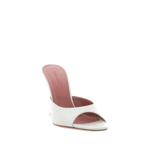 Amina Muaddi - Alexa Slipper - White - Image 3