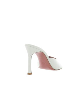 Amina Muaddi - Alexa Slipper - White - Image 4