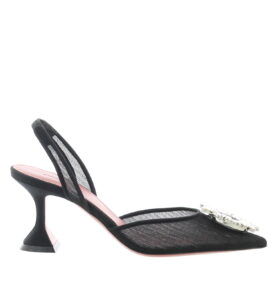 Amina Muaddi - Begum 70 - Mesh Black - Image 1