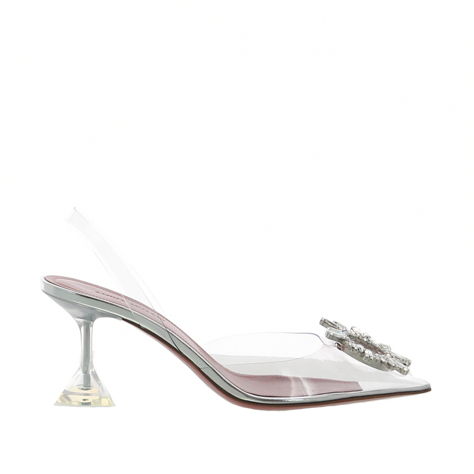 Amina Muaddi - Begum 70 - Glass Clear - Image 1
