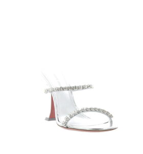 Amina Muaddi - Gigi Slipper - Mirror Silver - Image 3