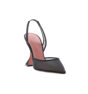Amina Muaddi - Holli Slingback - Mesh Black - Image 3