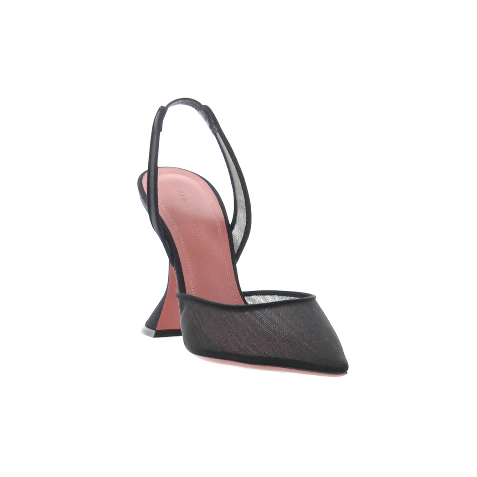 Amina Muaddi - Holli Slingback - Mesh Black - Image 3