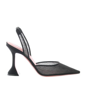Amina Muaddi - Holli Slingback - Mesh Black - Image 2