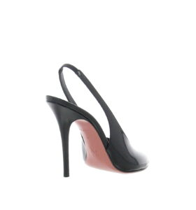 Amina Muaddi - Kristina Sling - Patent Black - Image 4