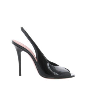 Amina Muaddi - Kristina Sling - Patent Black - Image 2