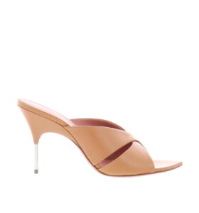 Amina Muaddi - Samantha Slipper - Nappa Latte - Image 2