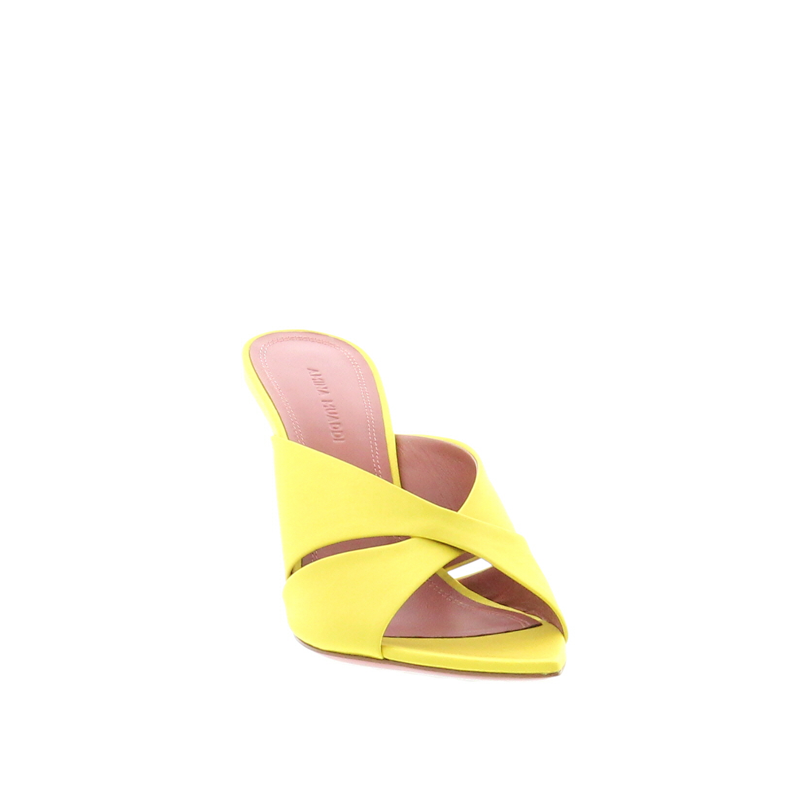 Amina Muaddi - Samantha Slipper - Satin Lime - Image 3