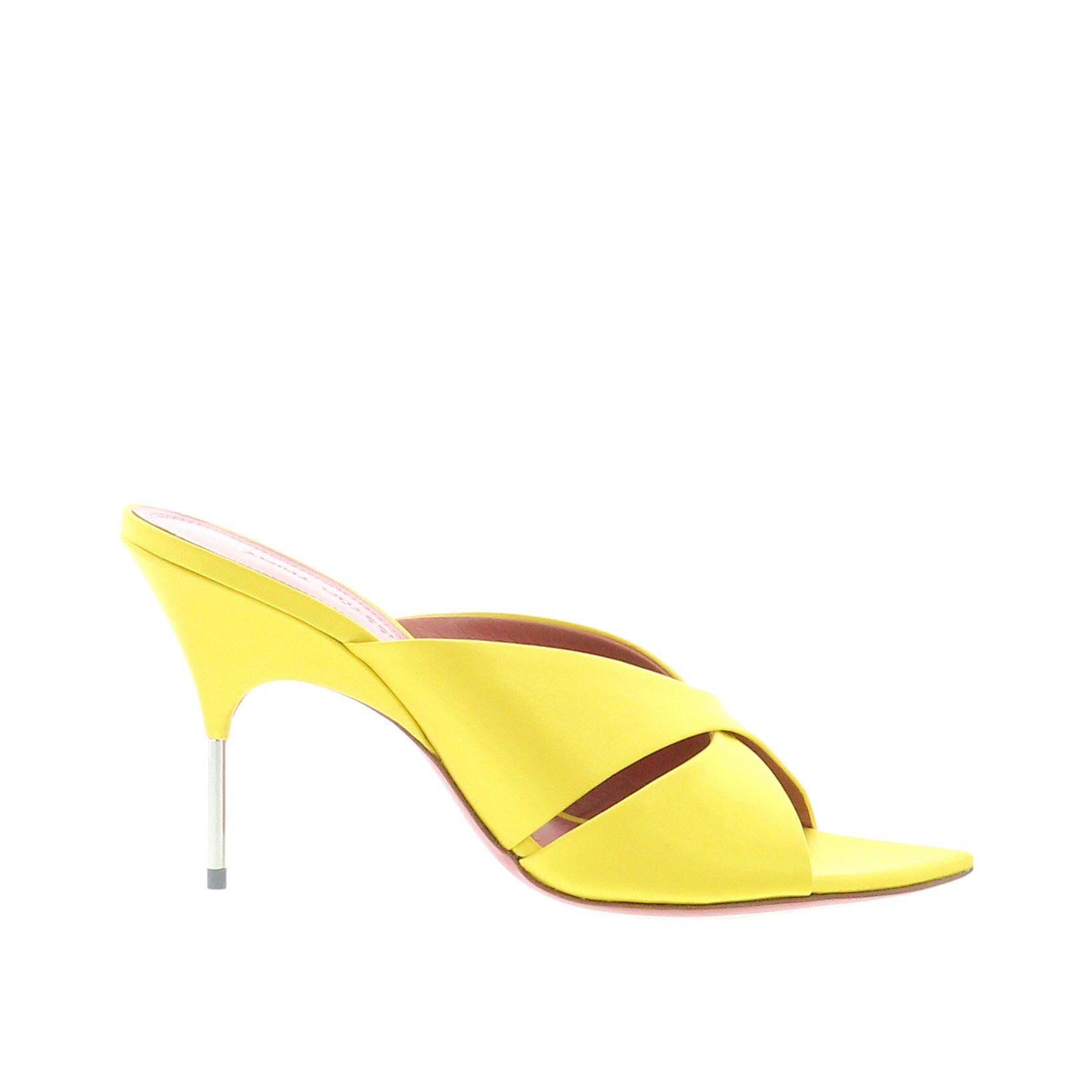 Amina Muaddi - Samantha Slipper - Satin Lime - Image 2