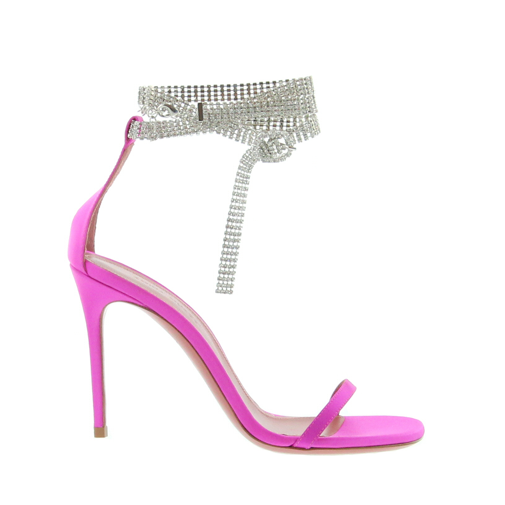 Amina Muaddi - Giorgia Crystal Sandal Cyclamen - Image 2