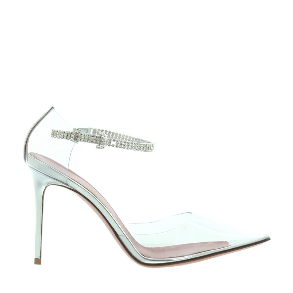 Amina Muaddi - Ursina Glass Pump - Clear