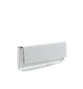 Amina Muaddi - Amini Paloma Silver with White Crystals - Image 3