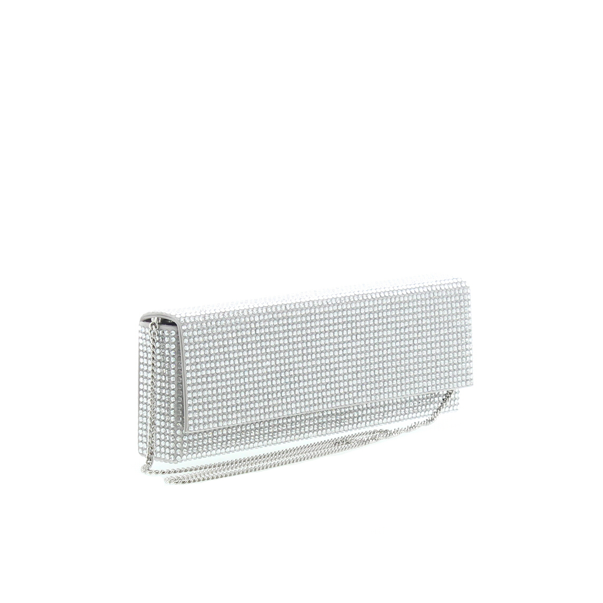 Amina Muaddi - Amini Paloma Silver with White Crystals - Image 3