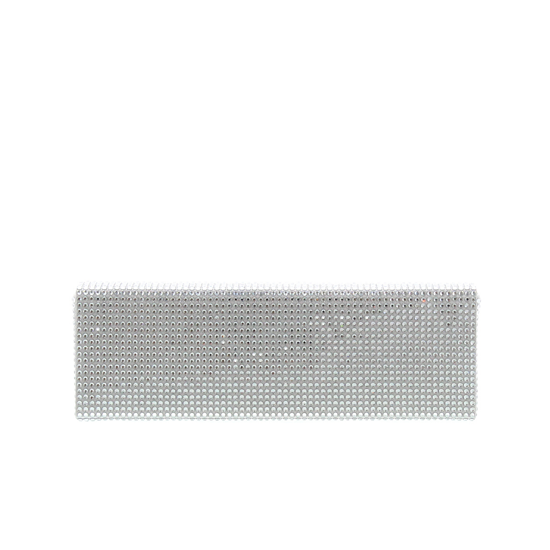 Amina Muaddi - Amini Paloma Silver with White Crystals - Image 4