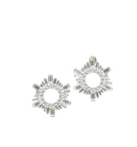 Amina Muaddi - Mini Begum Earrings - White - Image 1