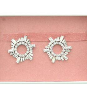 Amina Muaddi - Mini Begum Earrings - White - Image 3