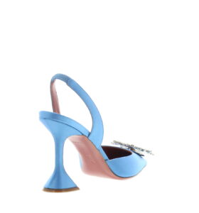 Amina Muaddi - Begum Satin - Baby Blue - Image 4