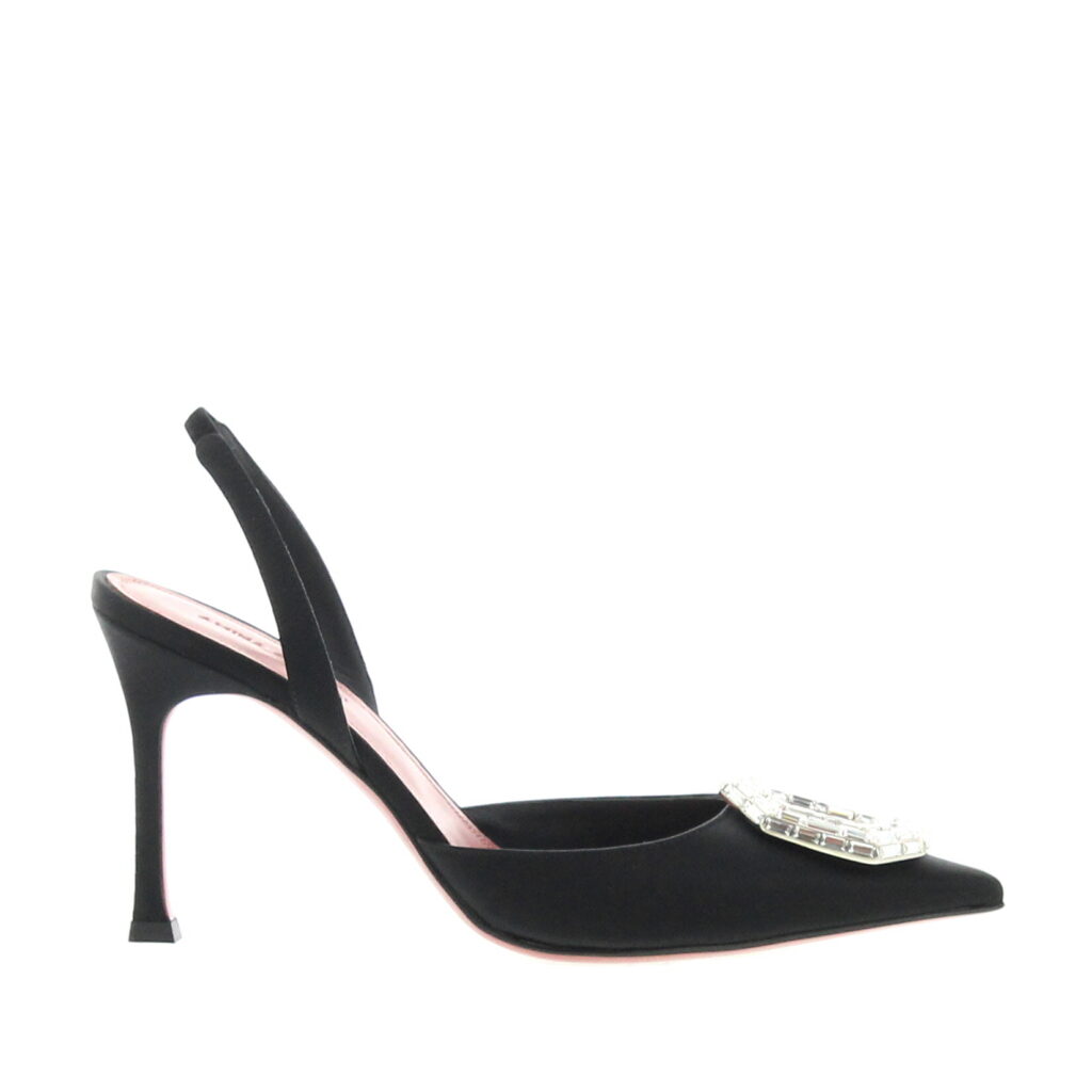 Amina Muaddi - Camelia Sling 90 Black