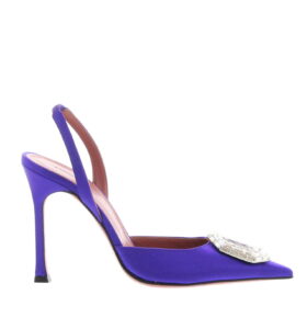 Amina Muaddi - Camelia Sling 105 Purple - Image 1
