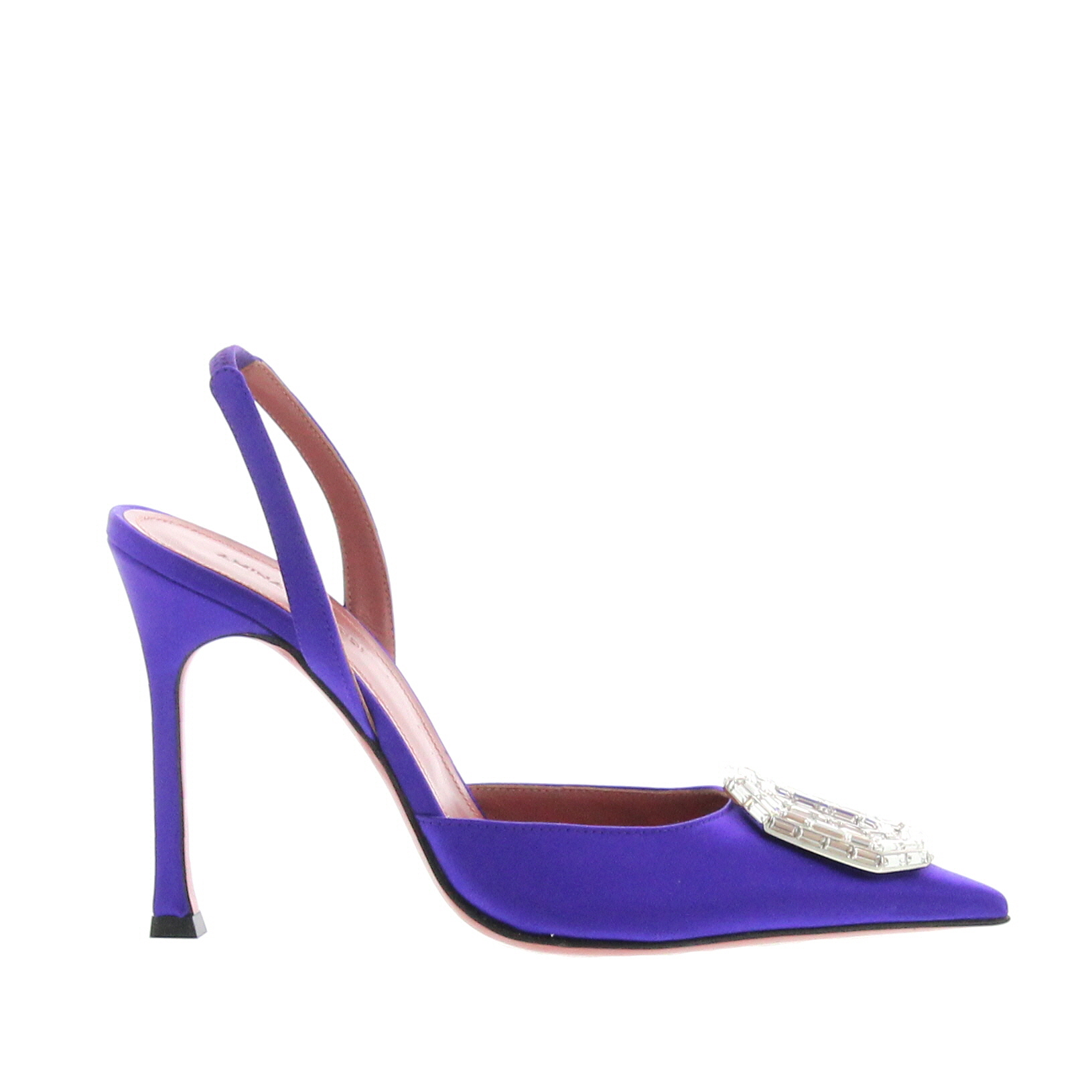 Amina Muaddi - Camelia Sling 105 Purple - Image 1