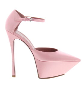 Amina Muaddi - Angelica Plateau - Baby Pink - Image 1