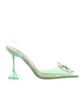 Amina Muaddi - Begum Glass - Mint - Image 2
