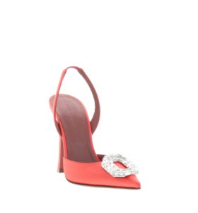 Amina Muaddi - Camelia Sling 105 - Orange - Image 3