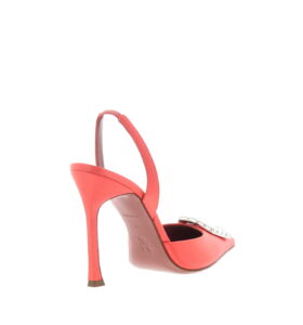 Amina Muaddi - Camelia Sling 105 - Orange - Image 4