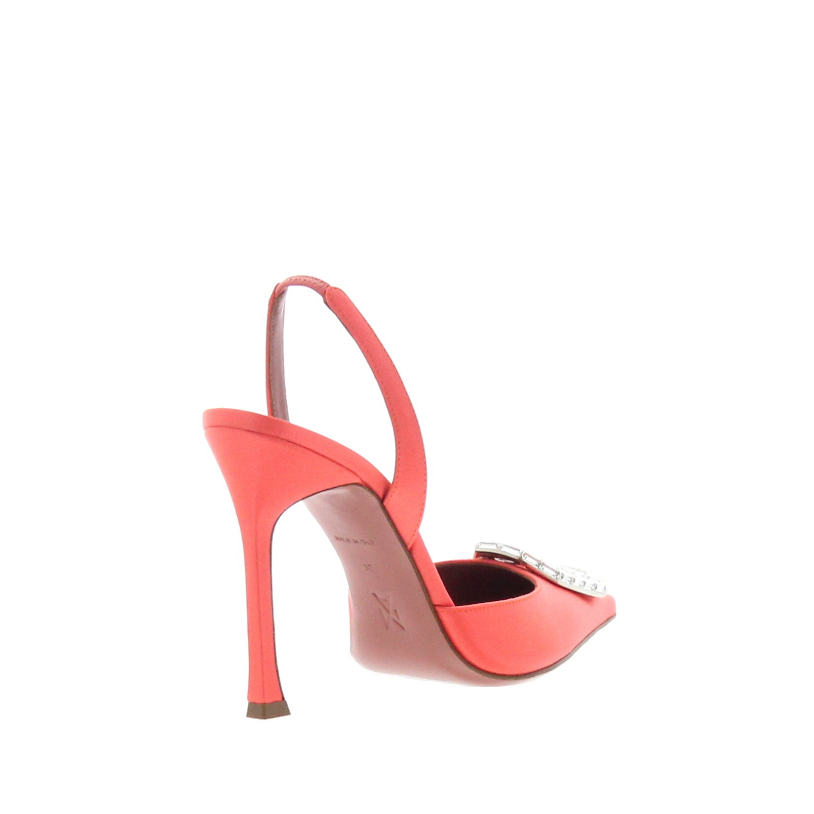 Amina Muaddi - Camelia Sling 105 - Orange - Image 4