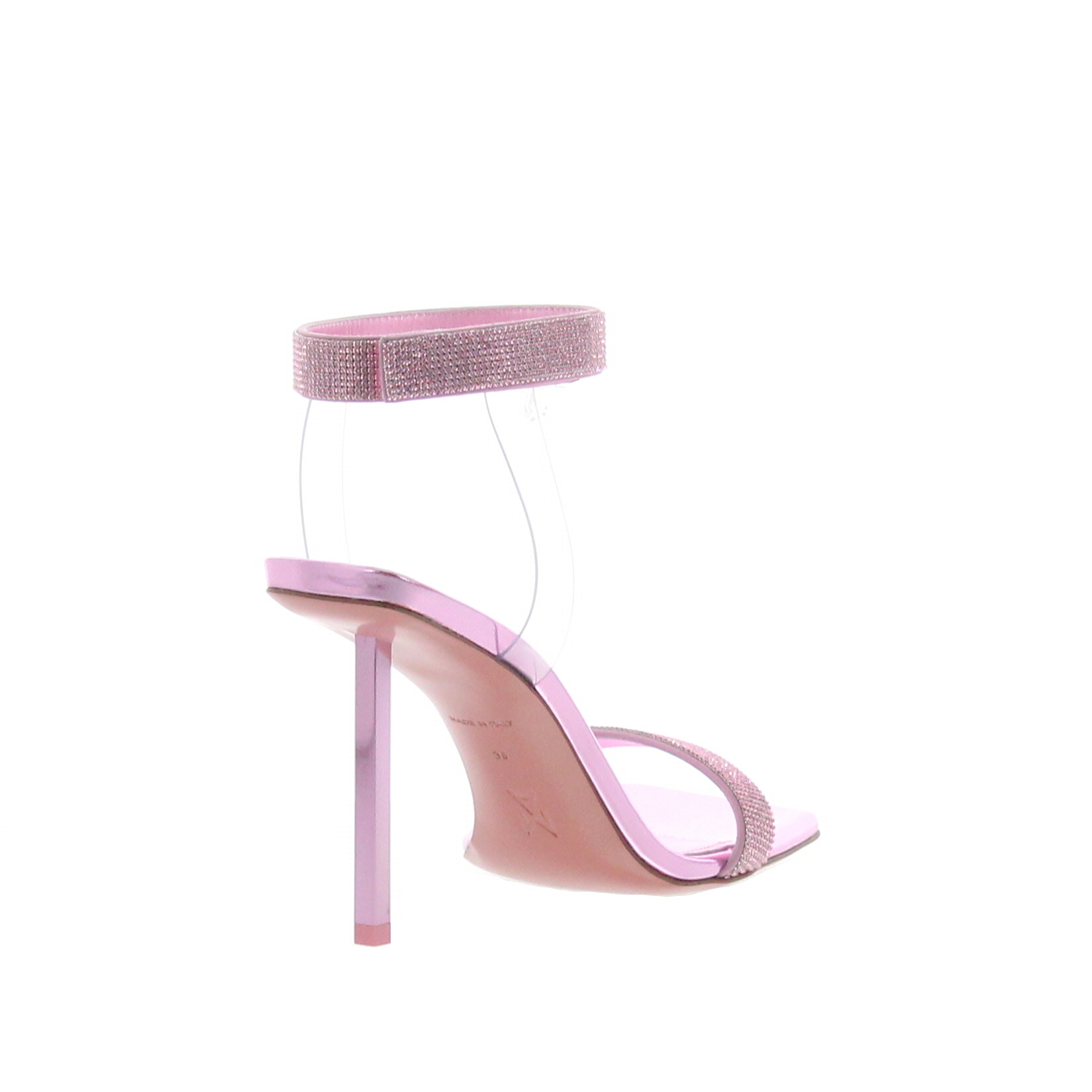Amina Muaddi - Rih Sandal - Baby Pink - Image 4