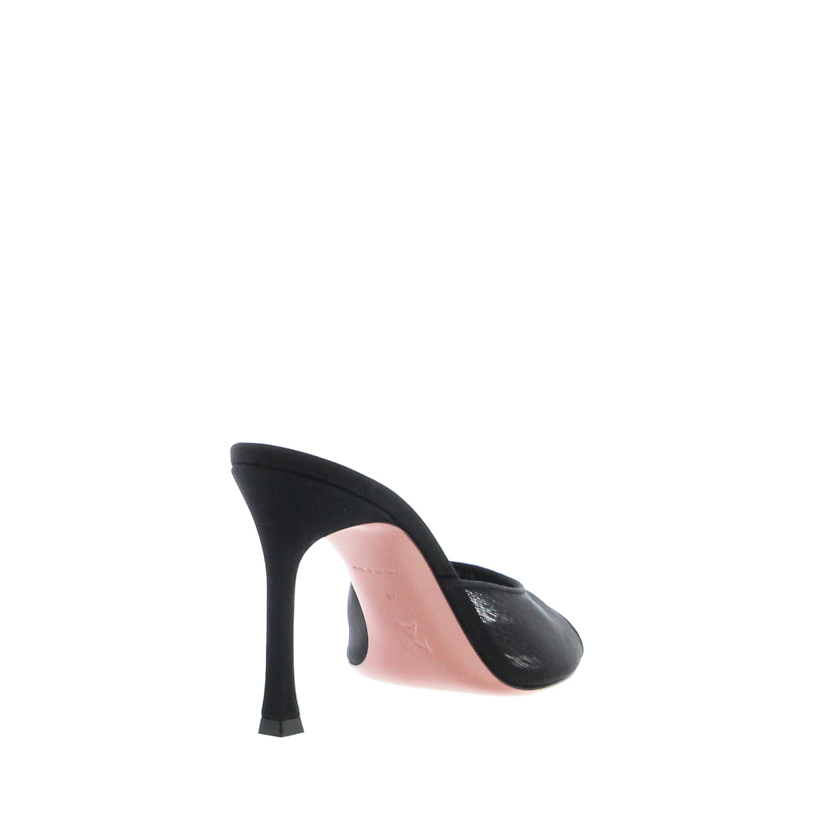 Amina Muaddi - Alexa Slipper - Mesh Black - Image 4