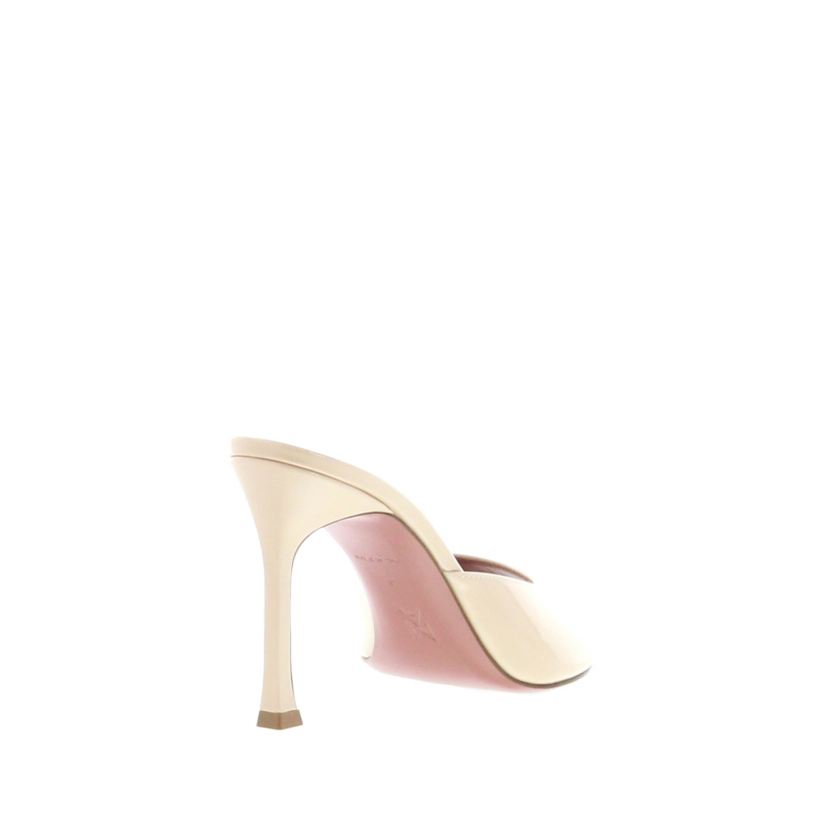 Amina Muaddi - Alexa Slipper - Patent Champagne - Image 4
