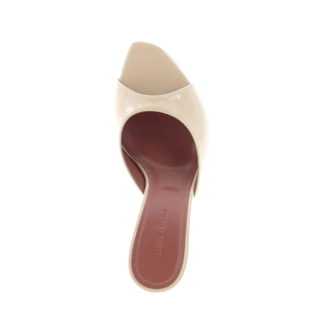 Amina Muaddi - Alexa Slipper - Patent Champagne