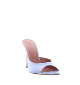 Amina Muaddi - Alexa Slipper - Satin Lilac Grey - Image 3