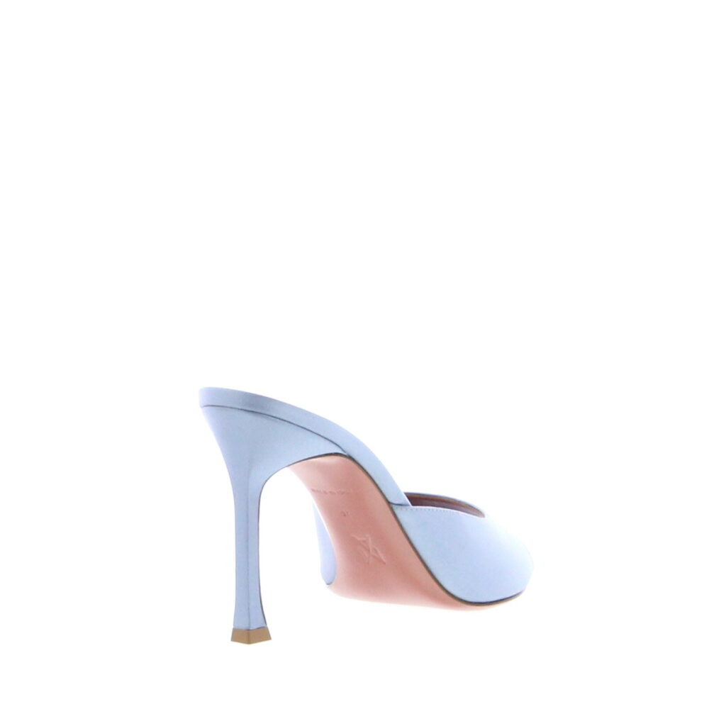 Amina Muaddi - Alexa Slipper - Satin Lilac Grey