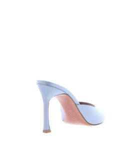 Amina Muaddi - Alexa Slipper - Satin Lilac Grey - Image 4