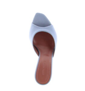 Amina Muaddi - Alexa Slipper - Satin Lilac Grey - Image 5