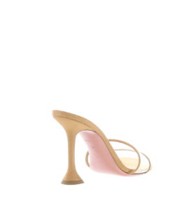 Amina Muaddi - Andreea Slipper 95 - Clear + Latte - Image 4